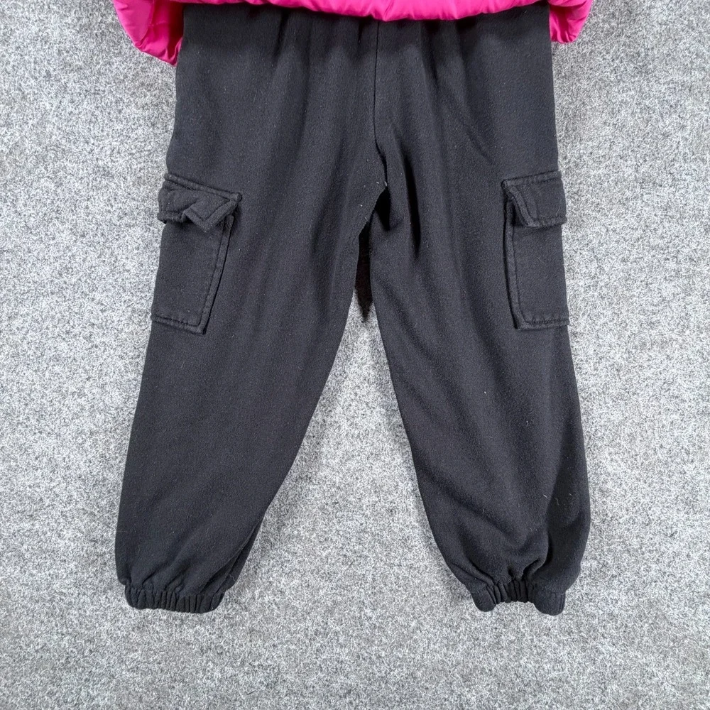 Juicy Couture Cargo Sweatpants Puffer Vest Girls 6 Pink Streetwear Outfit Set